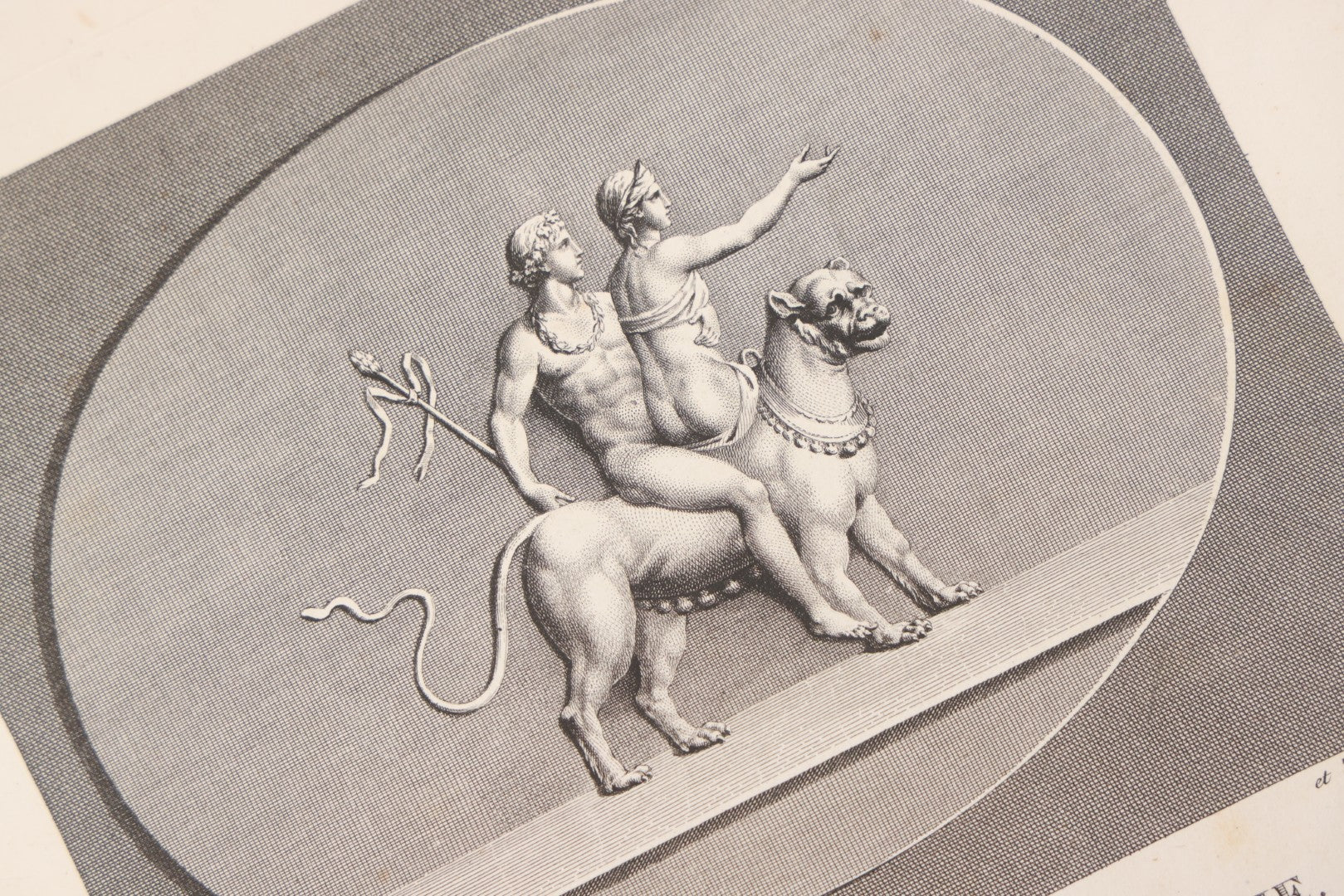 Lot 043 - Antique Oversized Art Book “Tableaux, Statues, Bas-Reliefs Et Camées De La Galerie De Florence Et Du Palais Pitti” (Paintings, Statues, Bas-Reliefs And Cameos From The Gallery Of Florence And The Pitti Palace), Published By Lacombe, Paris, 1789