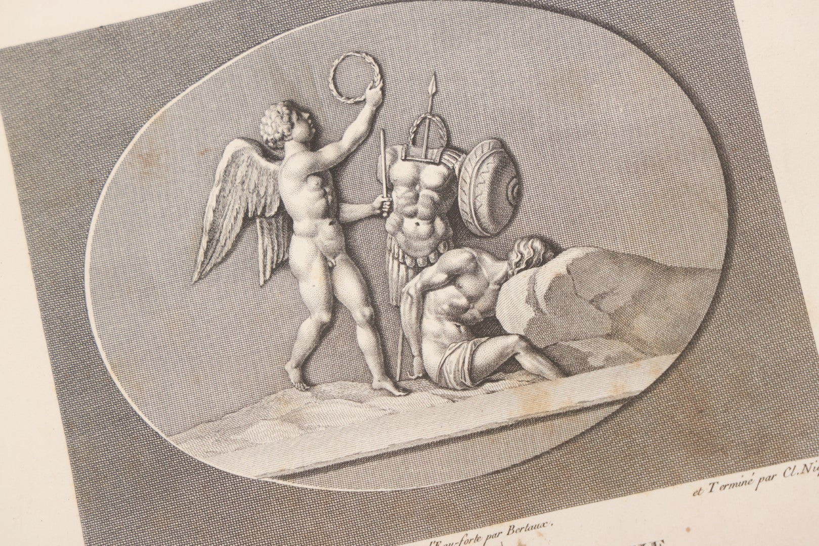 Lot 043 - Antique Oversized Art Book “Tableaux, Statues, Bas-Reliefs Et Camées De La Galerie De Florence Et Du Palais Pitti” (Paintings, Statues, Bas-Reliefs And Cameos From The Gallery Of Florence And The Pitti Palace), Published By Lacombe, Paris, 1789
