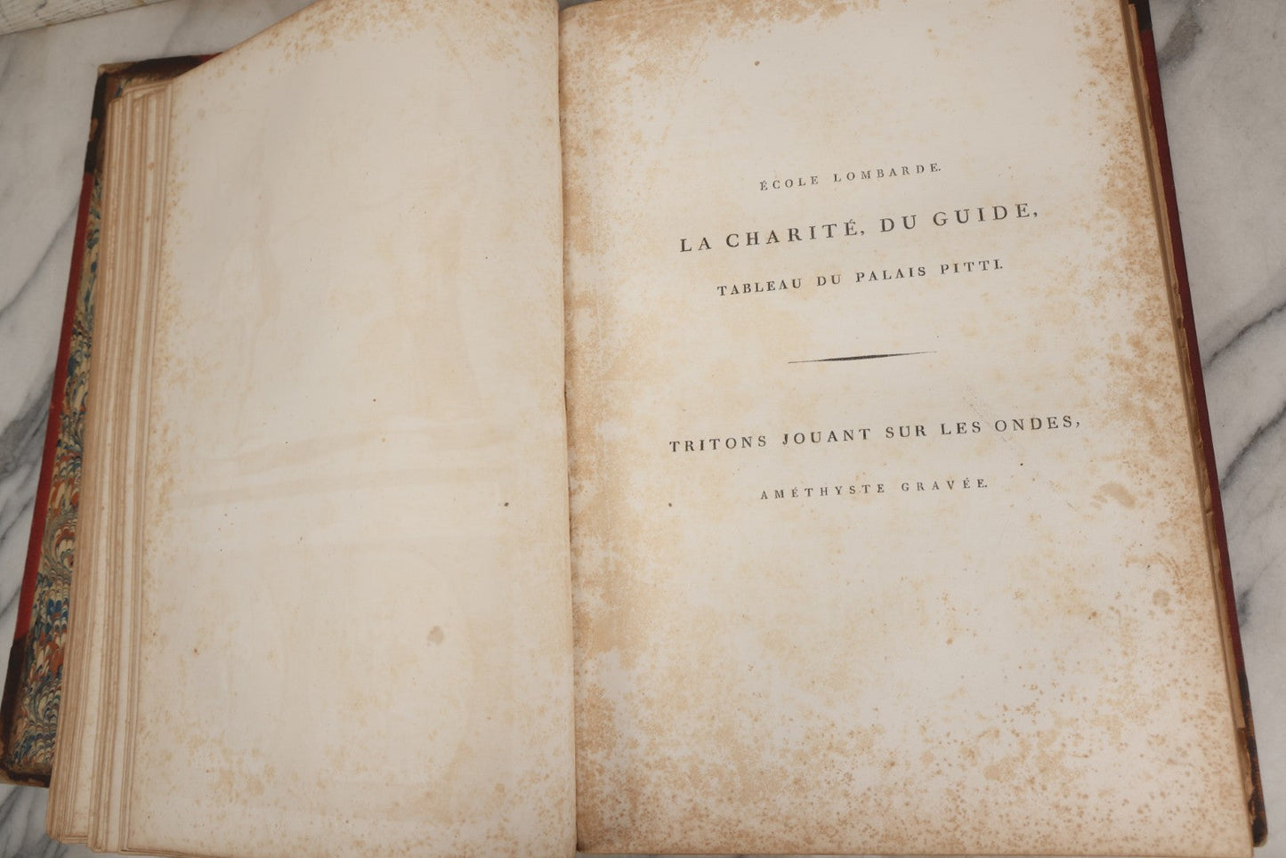 Lot 043 - Antique Oversized Art Book “Tableaux, Statues, Bas-Reliefs Et Camées De La Galerie De Florence Et Du Palais Pitti” (Paintings, Statues, Bas-Reliefs And Cameos From The Gallery Of Florence And The Pitti Palace), Published By Lacombe, Paris, 1789