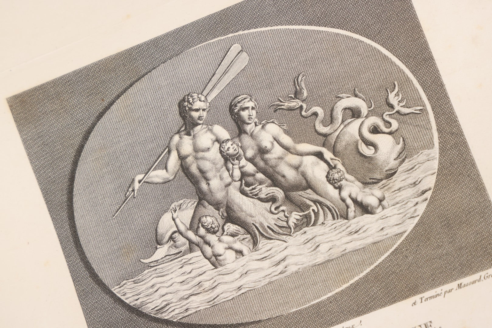 Lot 043 - Antique Oversized Art Book “Tableaux, Statues, Bas-Reliefs Et Camées De La Galerie De Florence Et Du Palais Pitti” (Paintings, Statues, Bas-Reliefs And Cameos From The Gallery Of Florence And The Pitti Palace), Published By Lacombe, Paris, 1789