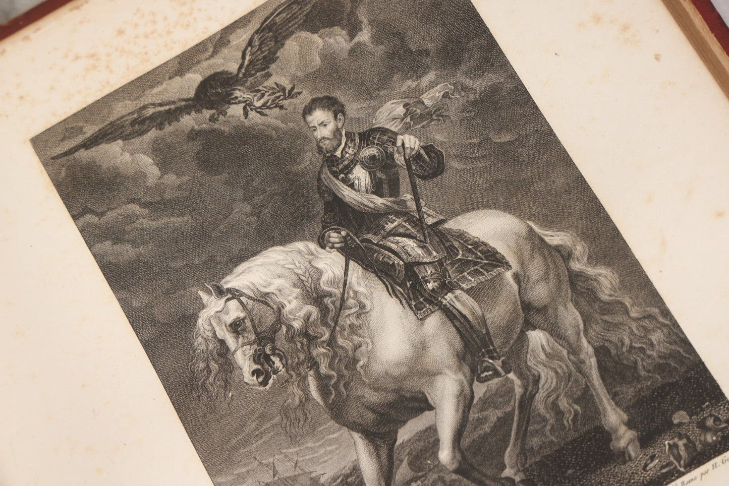 Lot 043 - Antique Oversized Art Book “Tableaux, Statues, Bas-Reliefs Et Camées De La Galerie De Florence Et Du Palais Pitti” (Paintings, Statues, Bas-Reliefs And Cameos From The Gallery Of Florence And The Pitti Palace), Published By Lacombe, Paris, 1789