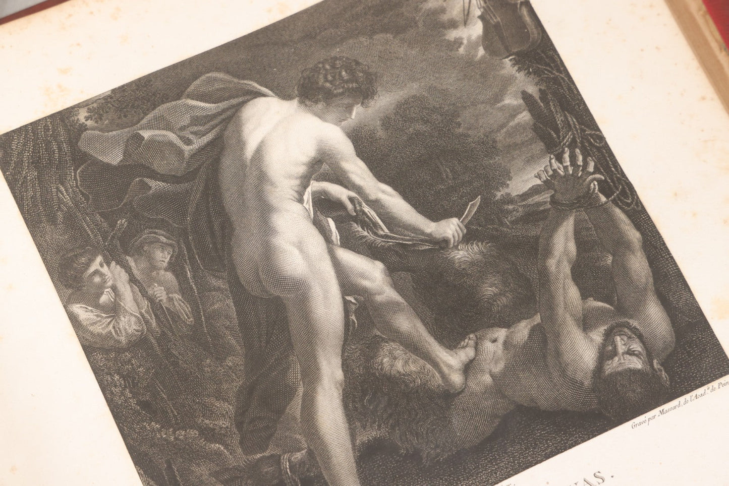 Lot 043 - Antique Oversized Art Book “Tableaux, Statues, Bas-Reliefs Et Camées De La Galerie De Florence Et Du Palais Pitti” (Paintings, Statues, Bas-Reliefs And Cameos From The Gallery Of Florence And The Pitti Palace), Published By Lacombe, Paris, 1789