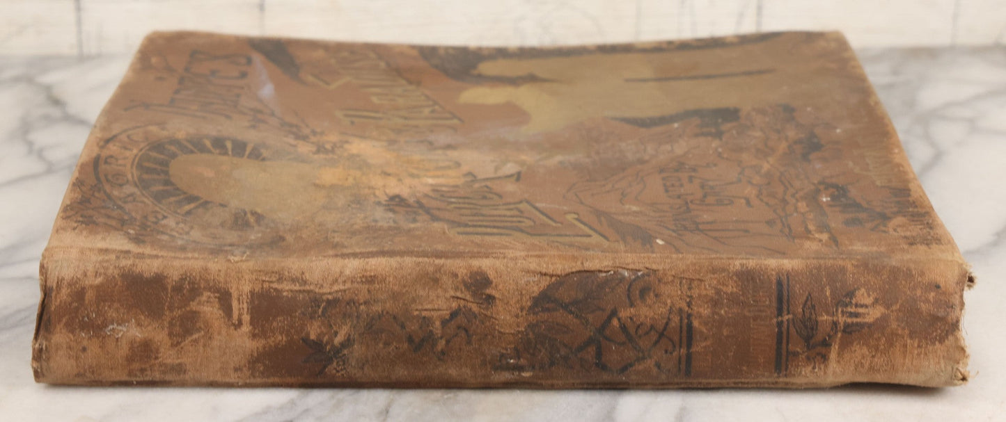 Lot 044 - “Purgatory And Paradise” Antique Book By Dante Alighieri, Translated By Rev. Henry Francis Cary, Illustrated By Gustave Doré, Published By Cassell & Company, New York, Circa Late 19th Century, Note Craft Grade With Extensive Water Damage