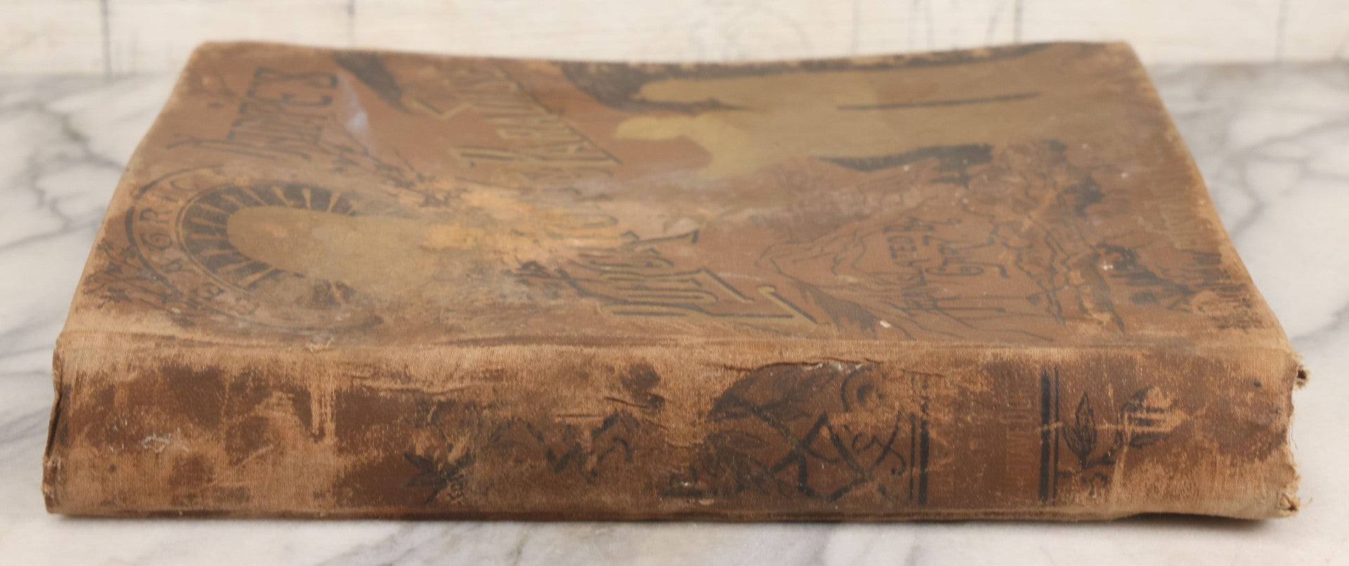 Lot 044 - “Purgatory And Paradise” Antique Book By Dante Alighieri, Translated By Rev. Henry Francis Cary, Illustrated By Gustave Doré, Published By Cassell & Company, New York, Circa Late 19th Century, Note Craft Grade With Extensive Water Damage