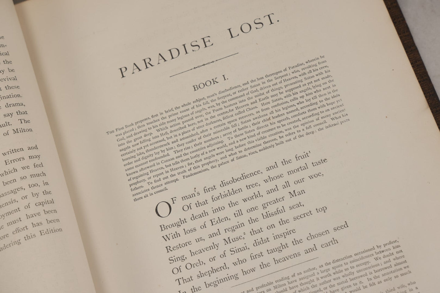 Lot 045 - “Paradise Lost” Antique Book By John Milton, Illustrated By Gustave Doré, Published By Cassell, Petter, And Galpin, Circa Late 19th C., Custom Bound For James H. Thorp, Atlantic Ave. Sabbath School, Jan. 1878, Note Covers Detached