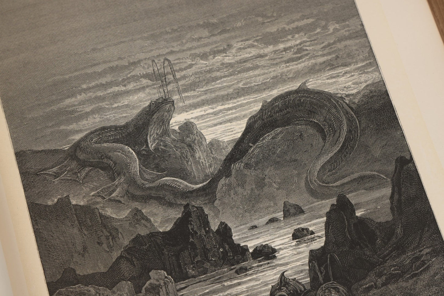 Lot 045 - “Paradise Lost” Antique Book By John Milton, Illustrated By Gustave Doré, Published By Cassell, Petter, And Galpin, Circa Late 19th C., Custom Bound For James H. Thorp, Atlantic Ave. Sabbath School, Jan. 1878, Note Covers Detached