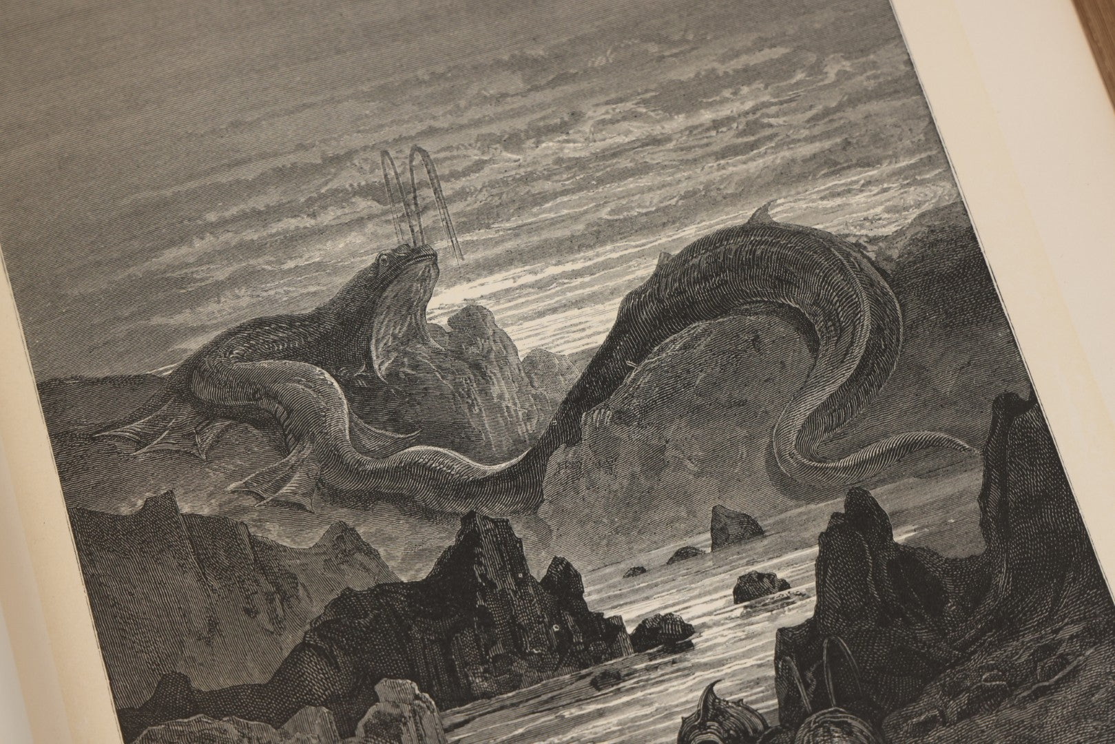 Lot 045 - “Paradise Lost” Antique Book By John Milton, Illustrated By Gustave Doré, Published By Cassell, Petter, And Galpin, Circa Late 19th C., Custom Bound For James H. Thorp, Atlantic Ave. Sabbath School, Jan. 1878, Note Covers Detached