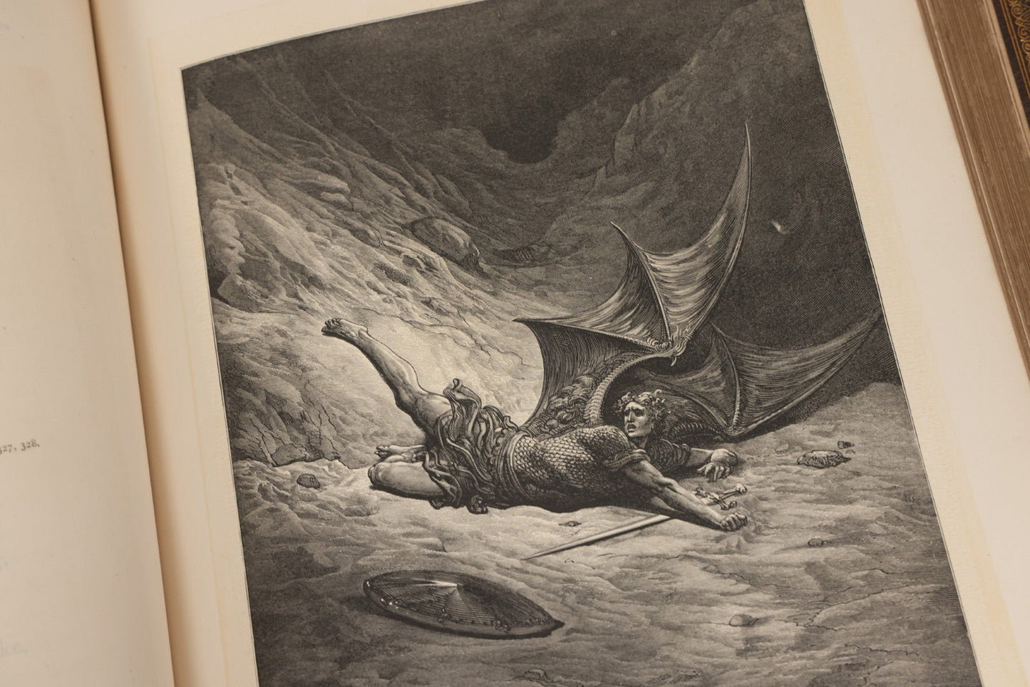 Lot 045 - “Paradise Lost” Antique Book By John Milton, Illustrated By Gustave Doré, Published By Cassell, Petter, And Galpin, Circa Late 19th C., Custom Bound For James H. Thorp, Atlantic Ave. Sabbath School, Jan. 1878, Note Covers Detached