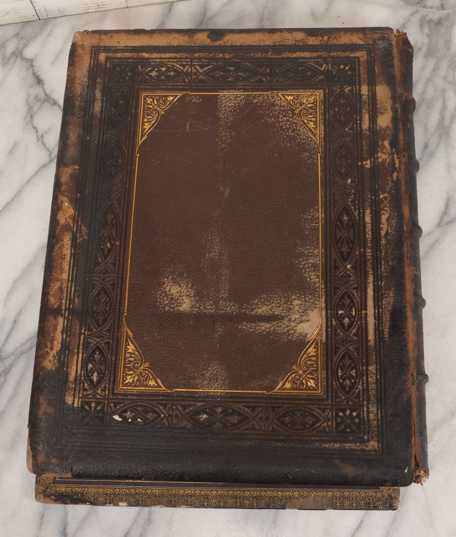 Lot 045 - “Paradise Lost” Antique Book By John Milton, Illustrated By Gustave Doré, Published By Cassell, Petter, And Galpin, Circa Late 19th C., Custom Bound For James H. Thorp, Atlantic Ave. Sabbath School, Jan. 1878, Note Covers Detached
