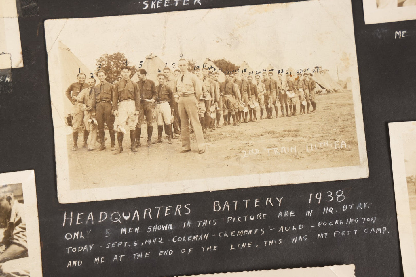 Lot 046 - Pair Of Vintage Snapshot Photo Albums Containing 600+ Photos Of Army National Guard Training & Life In The Lead Up To World War Two, 1938–1942, Albums Of Sgt. D.L. Dressler, With Notes Referencing Dec. 7, 1941 Pearl Harbor, Many Domestic Bases
