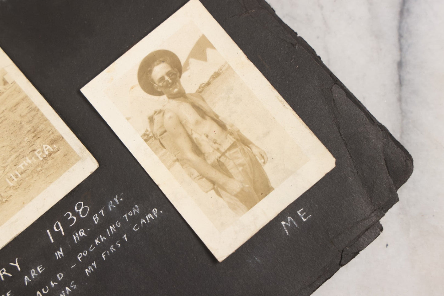 Lot 046 - Pair Of Vintage Snapshot Photo Albums Containing 600+ Photos Of Army National Guard Training & Life In The Lead Up To World War Two, 1938–1942, Albums Of Sgt. D.L. Dressler, With Notes Referencing Dec. 7, 1941 Pearl Harbor, Many Domestic Bases