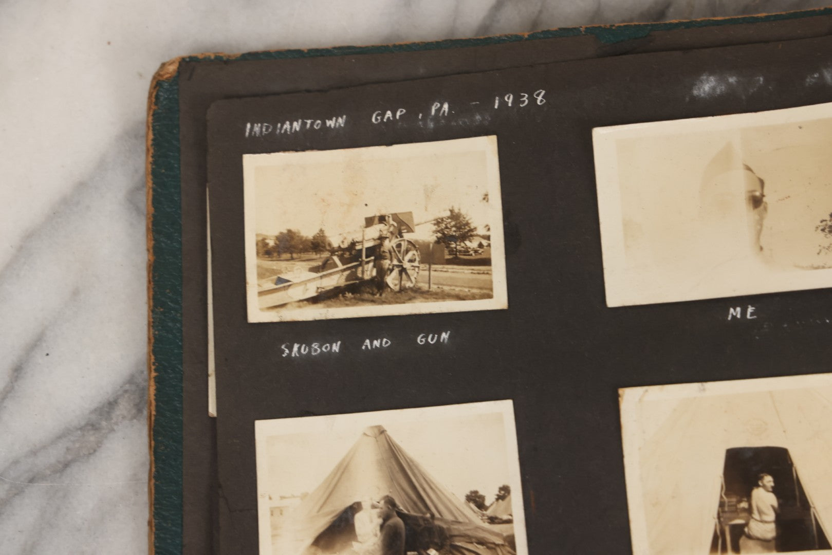 Lot 046 - Pair Of Vintage Snapshot Photo Albums Containing 600+ Photos Of Army National Guard Training & Life In The Lead Up To World War Two, 1938–1942, Albums Of Sgt. D.L. Dressler, With Notes Referencing Dec. 7, 1941 Pearl Harbor, Many Domestic Bases