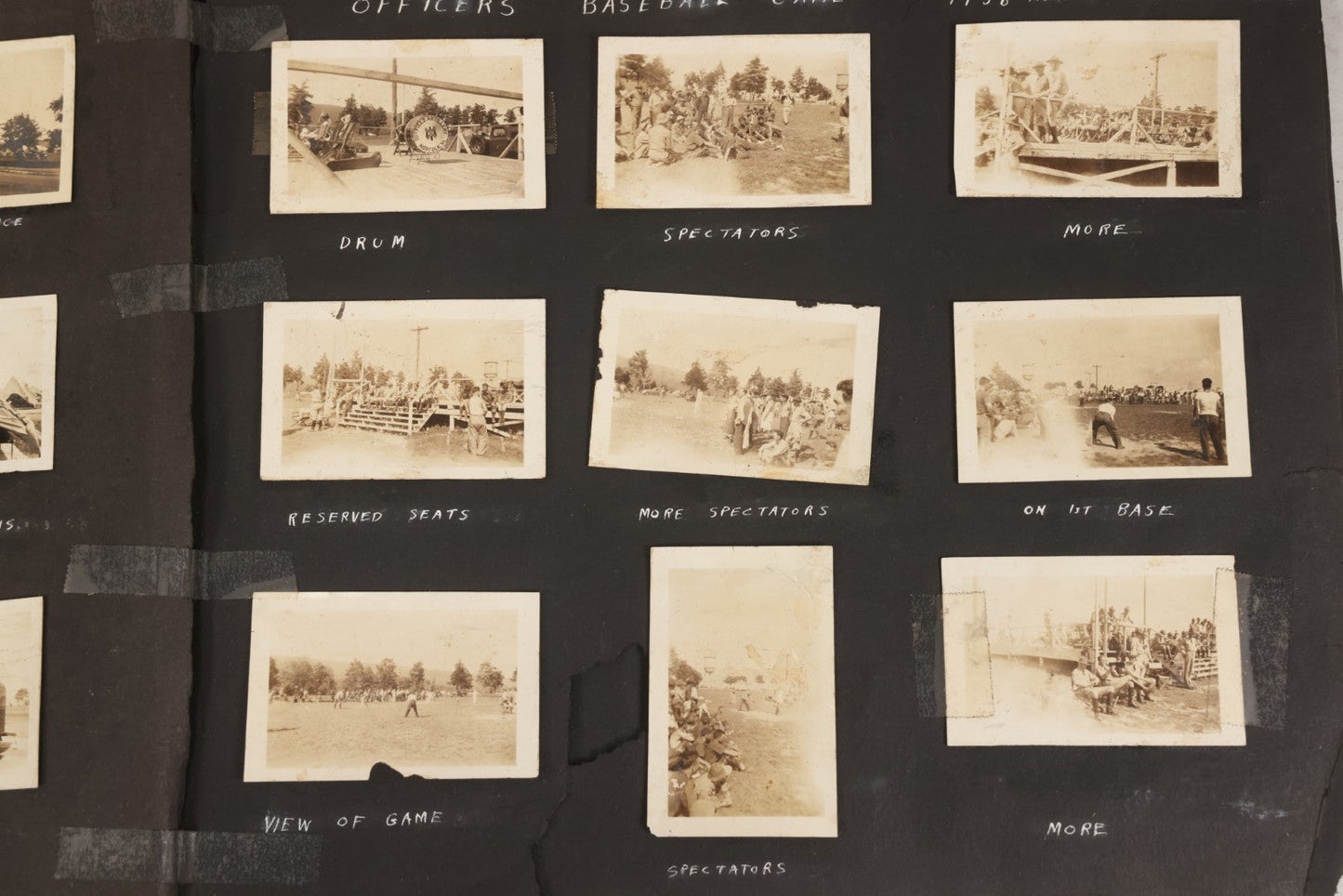 Lot 046 - Pair Of Vintage Snapshot Photo Albums Containing 600+ Photos Of Army National Guard Training & Life In The Lead Up To World War Two, 1938–1942, Albums Of Sgt. D.L. Dressler, With Notes Referencing Dec. 7, 1941 Pearl Harbor, Many Domestic Bases