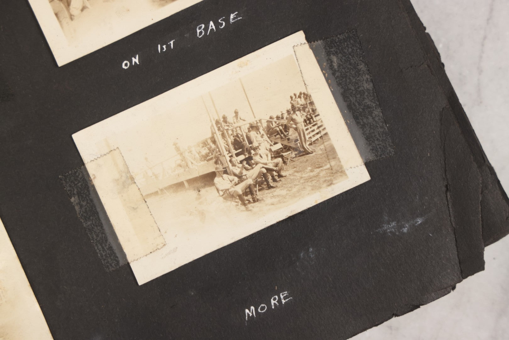 Lot 046 - Pair Of Vintage Snapshot Photo Albums Containing 600+ Photos Of Army National Guard Training & Life In The Lead Up To World War Two, 1938–1942, Albums Of Sgt. D.L. Dressler, With Notes Referencing Dec. 7, 1941 Pearl Harbor, Many Domestic Bases