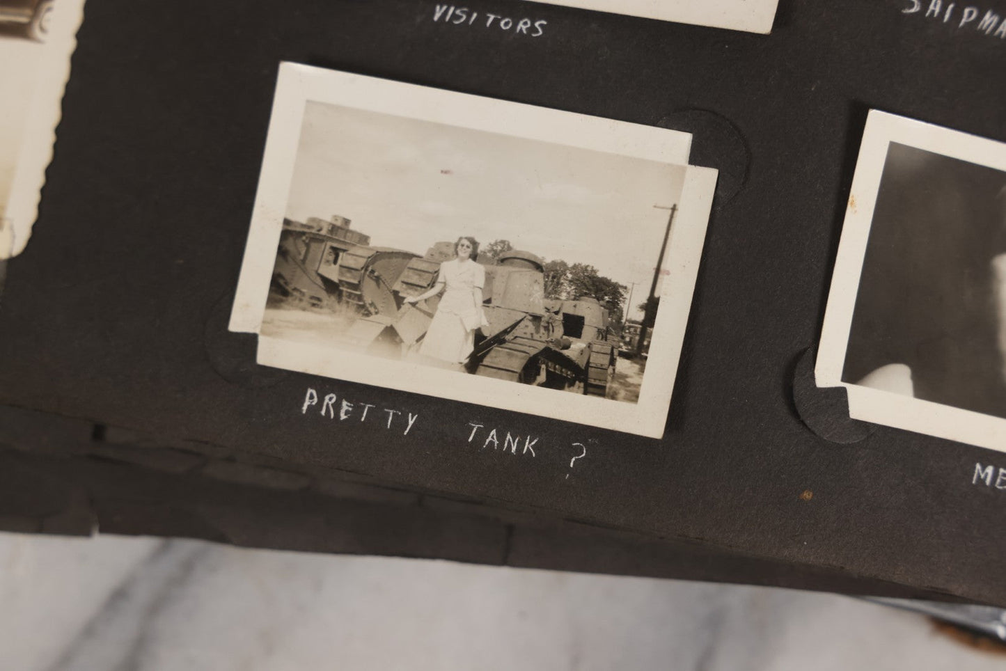 Lot 046 - Pair Of Vintage Snapshot Photo Albums Containing 600+ Photos Of Army National Guard Training & Life In The Lead Up To World War Two, 1938–1942, Albums Of Sgt. D.L. Dressler, With Notes Referencing Dec. 7, 1941 Pearl Harbor, Many Domestic Bases