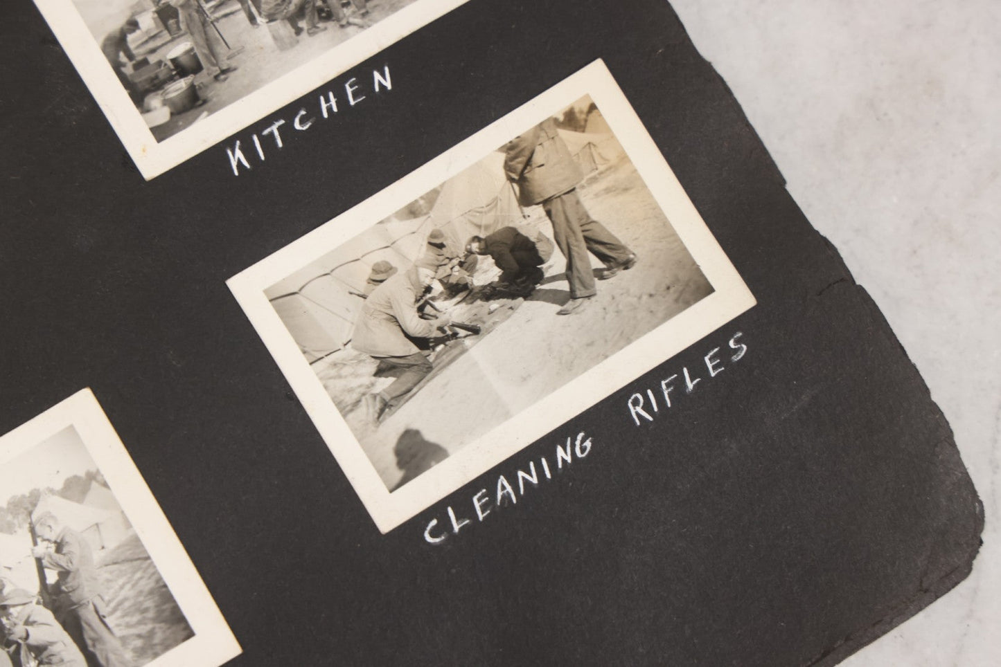 Lot 046 - Pair Of Vintage Snapshot Photo Albums Containing 600+ Photos Of Army National Guard Training & Life In The Lead Up To World War Two, 1938–1942, Albums Of Sgt. D.L. Dressler, With Notes Referencing Dec. 7, 1941 Pearl Harbor, Many Domestic Bases