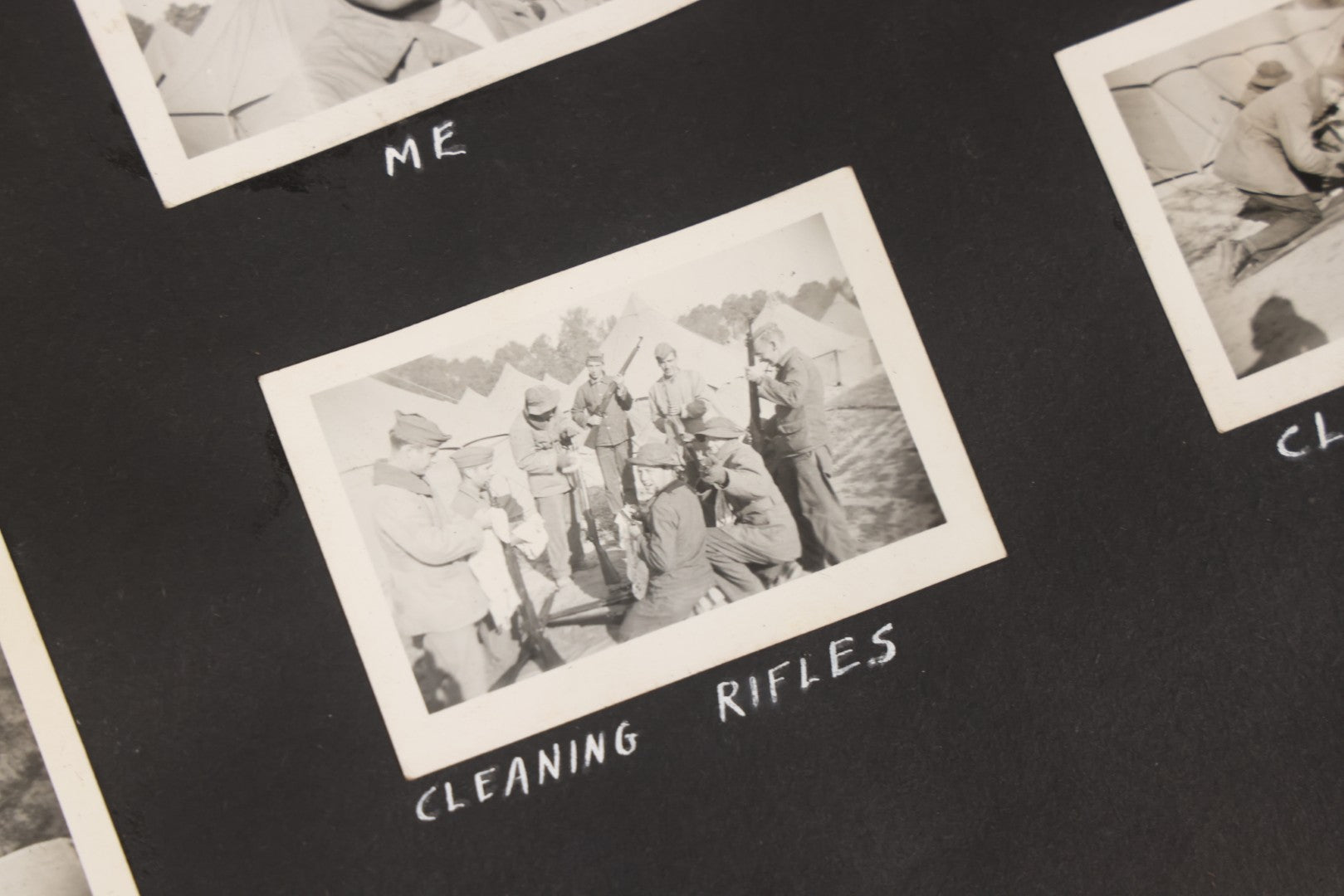 Lot 046 - Pair Of Vintage Snapshot Photo Albums Containing 600+ Photos Of Army National Guard Training & Life In The Lead Up To World War Two, 1938–1942, Albums Of Sgt. D.L. Dressler, With Notes Referencing Dec. 7, 1941 Pearl Harbor, Many Domestic Bases