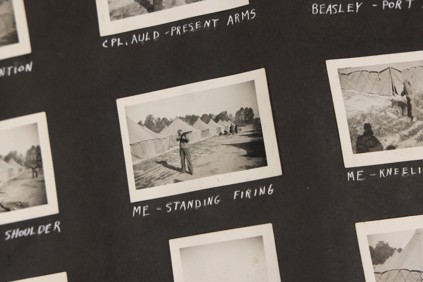 Lot 046 - Pair Of Vintage Snapshot Photo Albums Containing 600+ Photos Of Army National Guard Training & Life In The Lead Up To World War Two, 1938–1942, Albums Of Sgt. D.L. Dressler, With Notes Referencing Dec. 7, 1941 Pearl Harbor, Many Domestic Bases