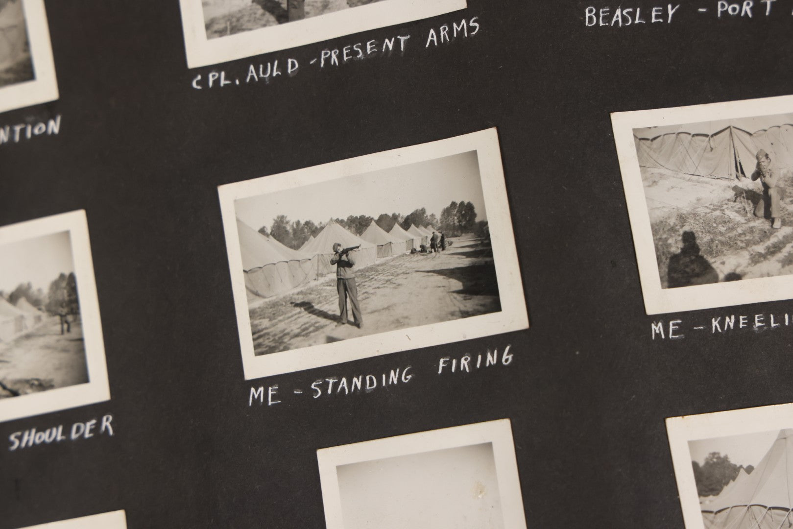 Lot 046 - Pair Of Vintage Snapshot Photo Albums Containing 600+ Photos Of Army National Guard Training & Life In The Lead Up To World War Two, 1938–1942, Albums Of Sgt. D.L. Dressler, With Notes Referencing Dec. 7, 1941 Pearl Harbor, Many Domestic Bases