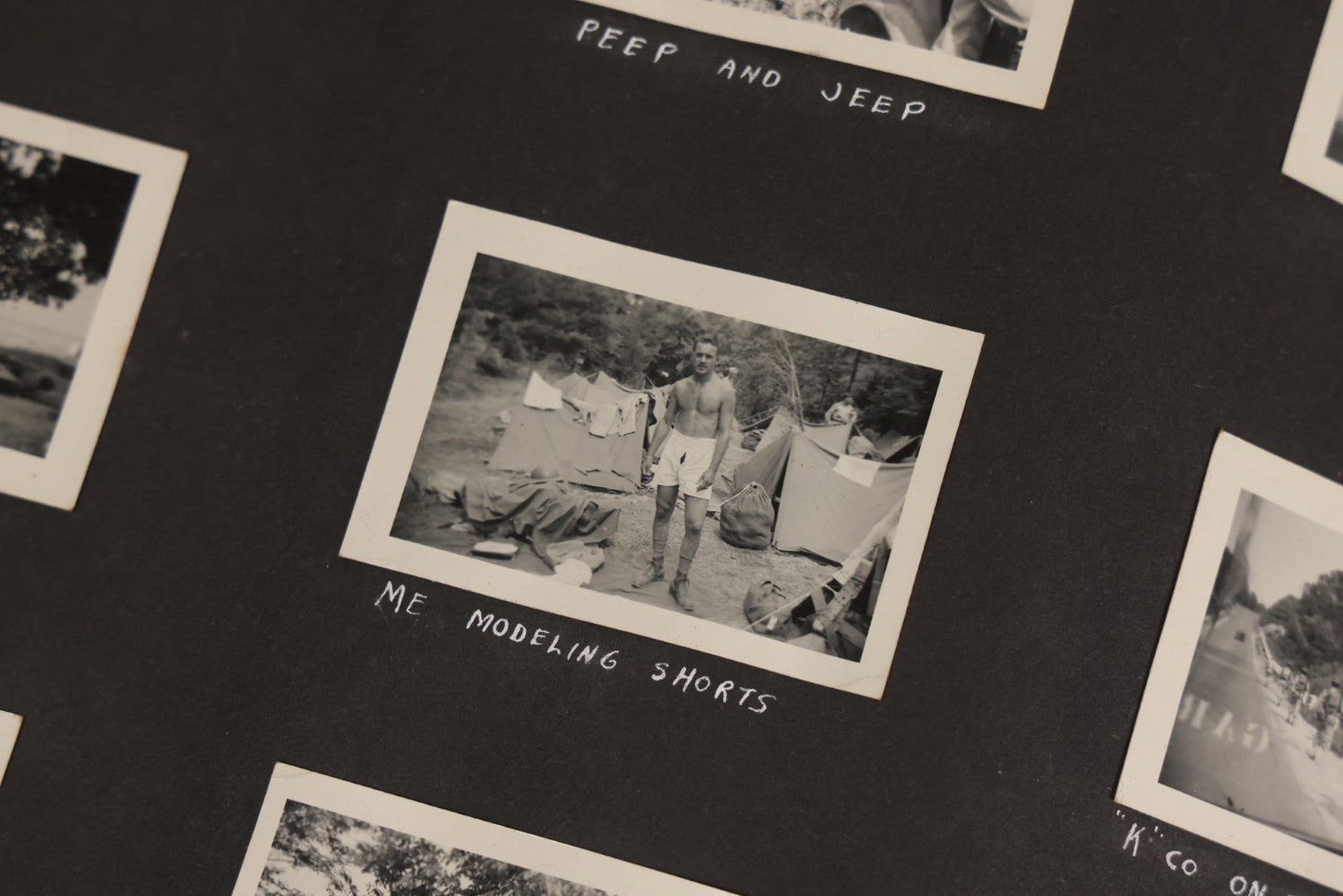 Lot 046 - Pair Of Vintage Snapshot Photo Albums Containing 600+ Photos Of Army National Guard Training & Life In The Lead Up To World War Two, 1938–1942, Albums Of Sgt. D.L. Dressler, With Notes Referencing Dec. 7, 1941 Pearl Harbor, Many Domestic Bases