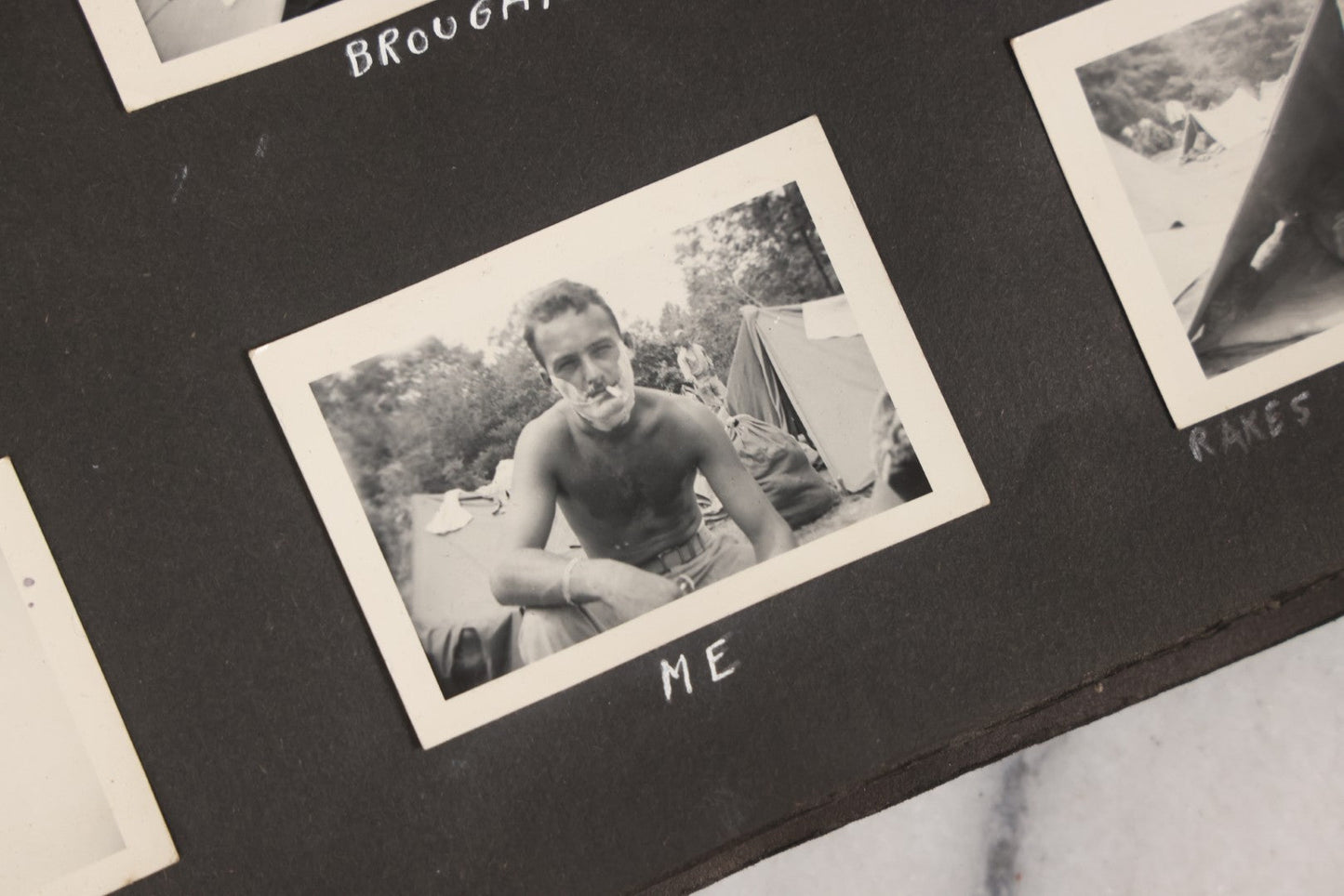 Lot 046 - Pair Of Vintage Snapshot Photo Albums Containing 600+ Photos Of Army National Guard Training & Life In The Lead Up To World War Two, 1938–1942, Albums Of Sgt. D.L. Dressler, With Notes Referencing Dec. 7, 1941 Pearl Harbor, Many Domestic Bases