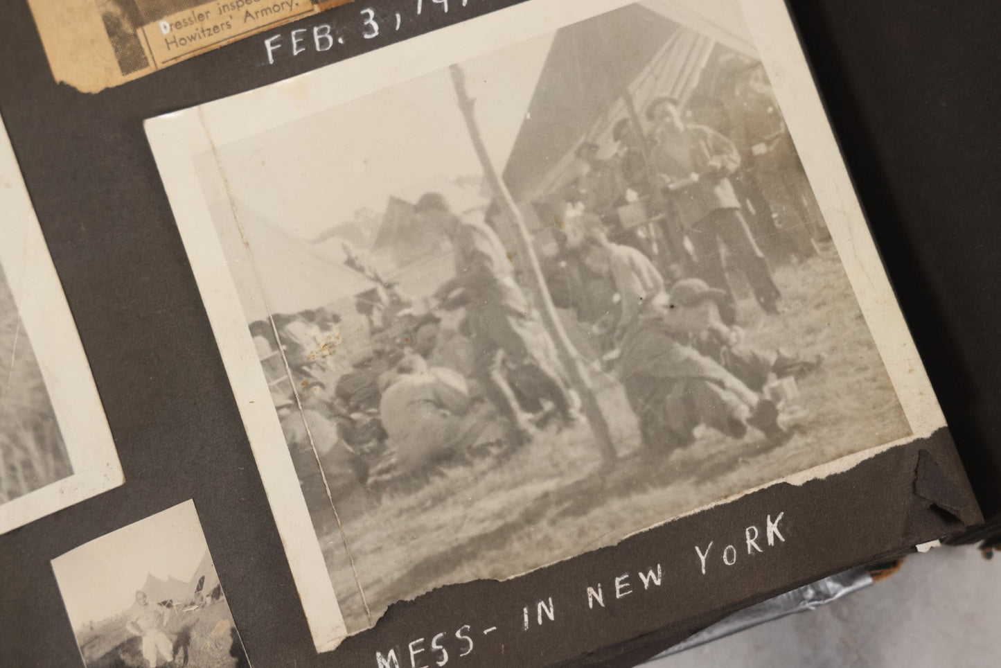 Lot 046 - Pair Of Vintage Snapshot Photo Albums Containing 600+ Photos Of Army National Guard Training & Life In The Lead Up To World War Two, 1938–1942, Albums Of Sgt. D.L. Dressler, With Notes Referencing Dec. 7, 1941 Pearl Harbor, Many Domestic Bases