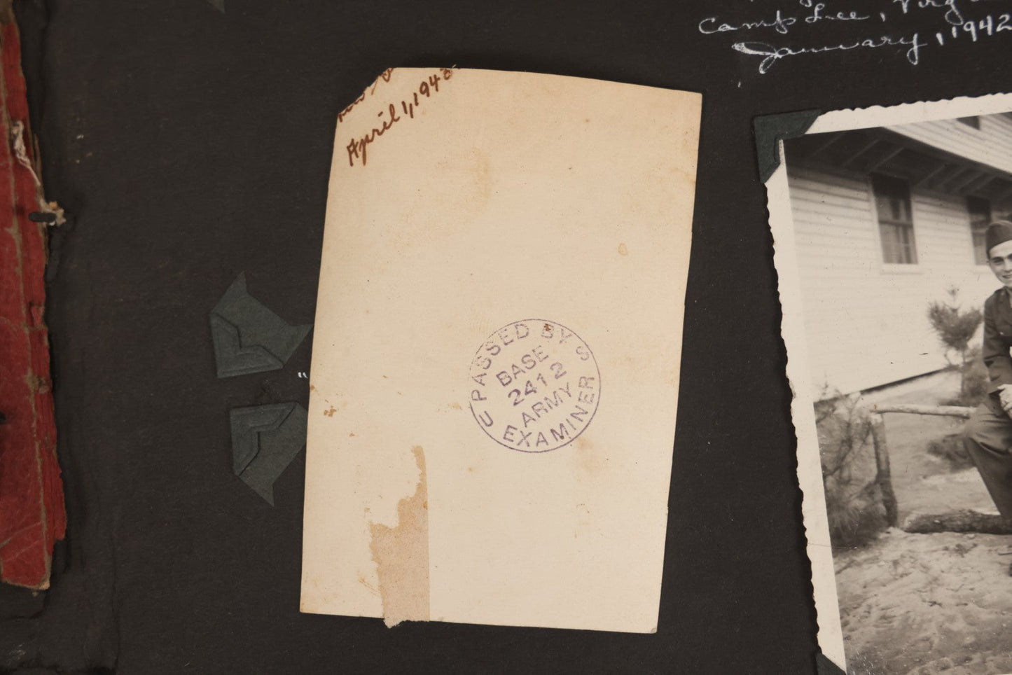 Lot 046 - Pair Of Vintage Snapshot Photo Albums Containing 600+ Photos Of Army National Guard Training & Life In The Lead Up To World War Two, 1938–1942, Albums Of Sgt. D.L. Dressler, With Notes Referencing Dec. 7, 1941 Pearl Harbor, Many Domestic Bases