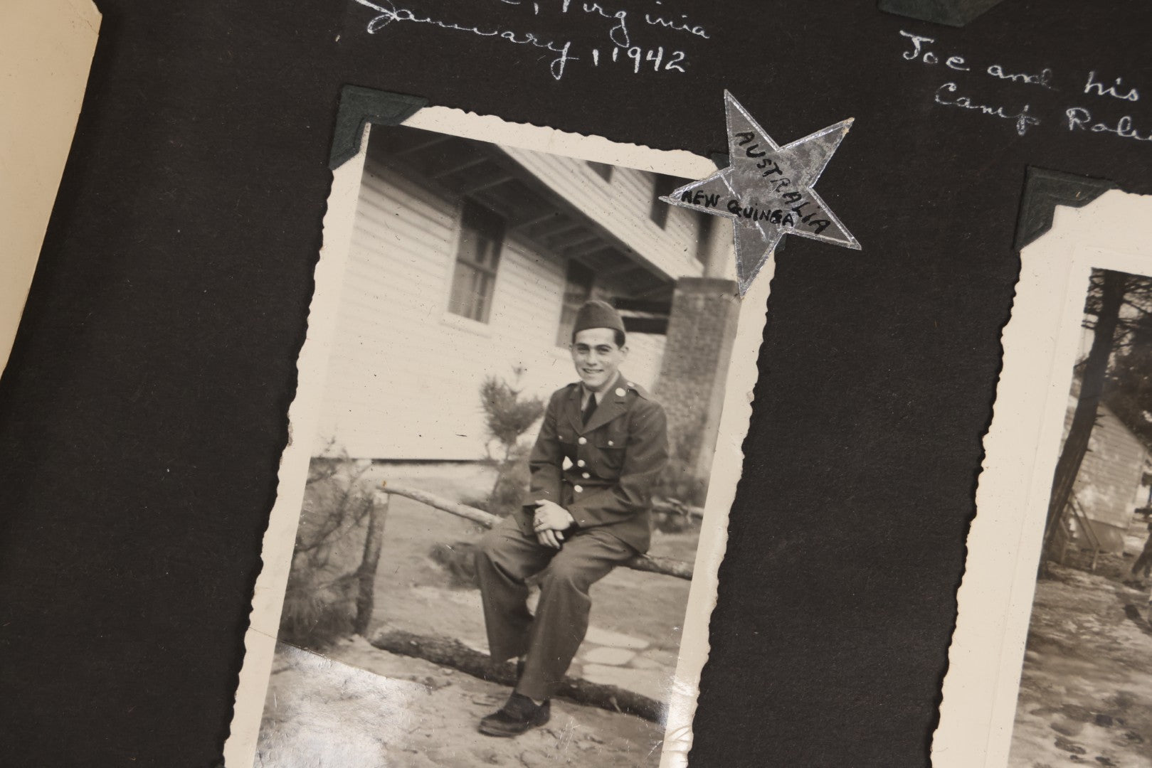 Lot 046 - Pair Of Vintage Snapshot Photo Albums Containing 600+ Photos Of Army National Guard Training & Life In The Lead Up To World War Two, 1938–1942, Albums Of Sgt. D.L. Dressler, With Notes Referencing Dec. 7, 1941 Pearl Harbor, Many Domestic Bases