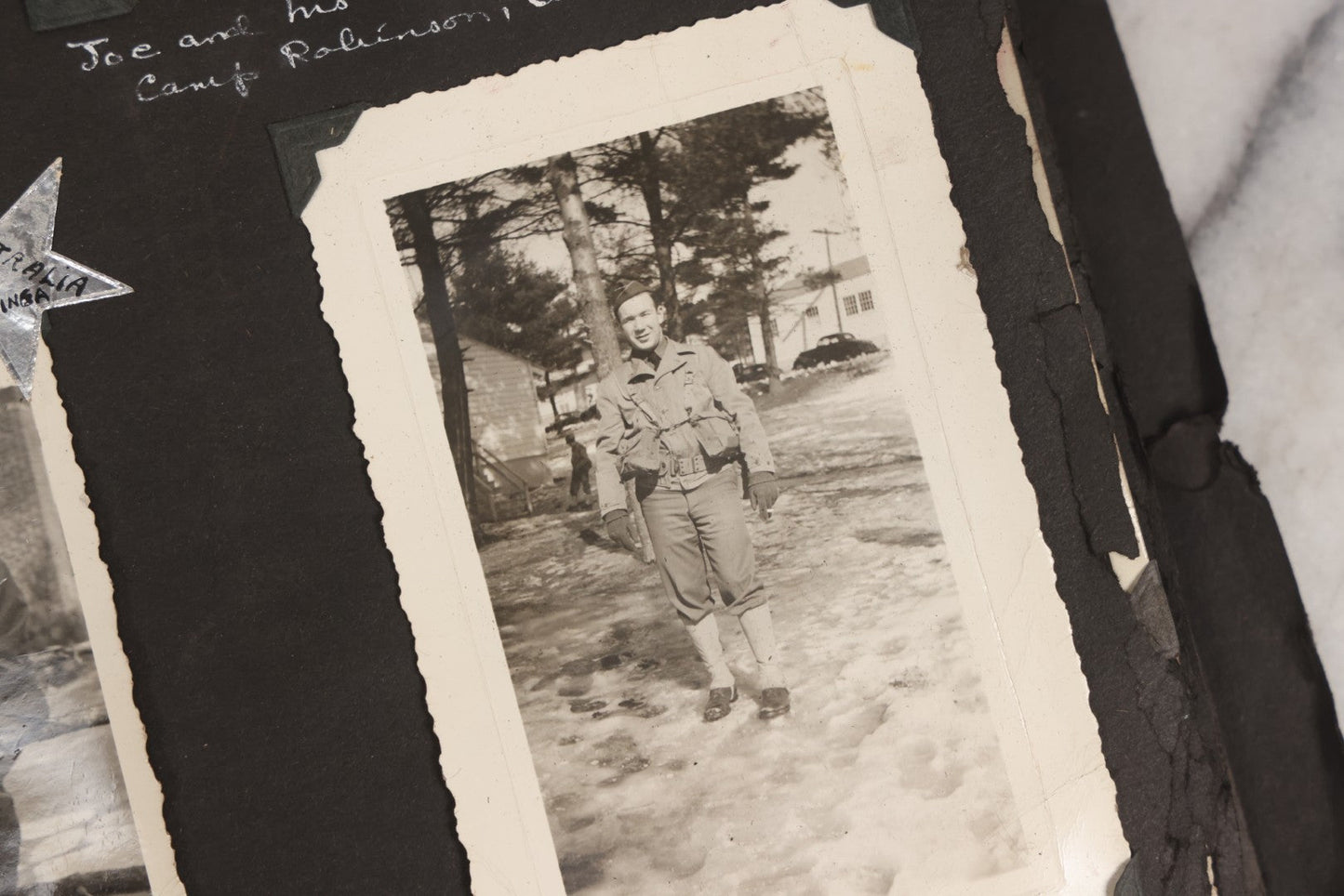 Lot 046 - Pair Of Vintage Snapshot Photo Albums Containing 600+ Photos Of Army National Guard Training & Life In The Lead Up To World War Two, 1938–1942, Albums Of Sgt. D.L. Dressler, With Notes Referencing Dec. 7, 1941 Pearl Harbor, Many Domestic Bases