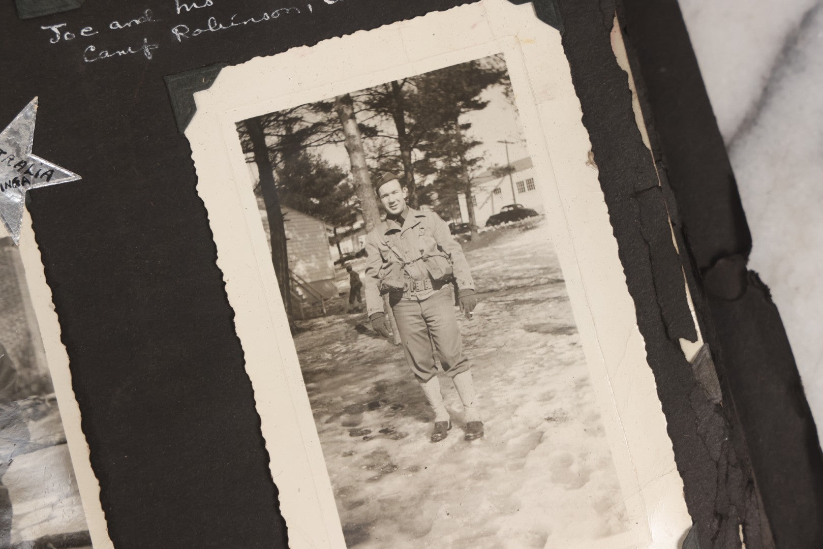 Lot 046 - Pair Of Vintage Snapshot Photo Albums Containing 600+ Photos Of Army National Guard Training & Life In The Lead Up To World War Two, 1938–1942, Albums Of Sgt. D.L. Dressler, With Notes Referencing Dec. 7, 1941 Pearl Harbor, Many Domestic Bases