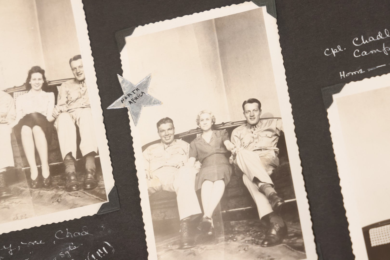 Lot 046 - Pair Of Vintage Snapshot Photo Albums Containing 600+ Photos Of Army National Guard Training & Life In The Lead Up To World War Two, 1938–1942, Albums Of Sgt. D.L. Dressler, With Notes Referencing Dec. 7, 1941 Pearl Harbor, Many Domestic Bases