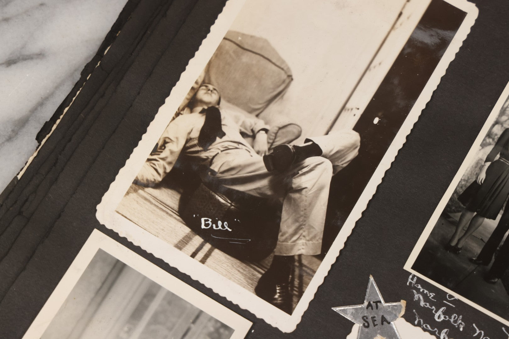 Lot 046 - Pair Of Vintage Snapshot Photo Albums Containing 600+ Photos Of Army National Guard Training & Life In The Lead Up To World War Two, 1938–1942, Albums Of Sgt. D.L. Dressler, With Notes Referencing Dec. 7, 1941 Pearl Harbor, Many Domestic Bases