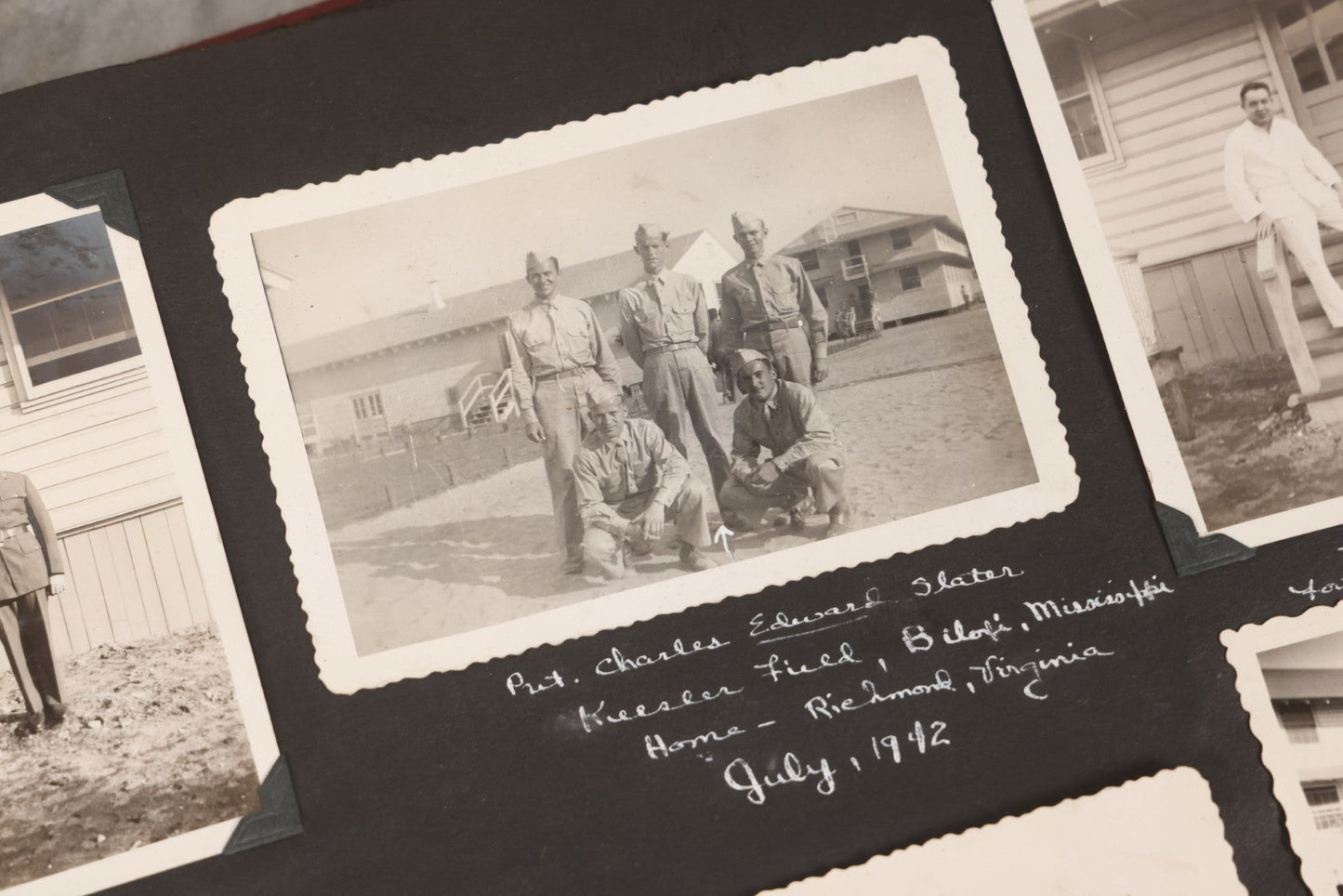 Lot 046 - Pair Of Vintage Snapshot Photo Albums Containing 600+ Photos Of Army National Guard Training & Life In The Lead Up To World War Two, 1938–1942, Albums Of Sgt. D.L. Dressler, With Notes Referencing Dec. 7, 1941 Pearl Harbor, Many Domestic Bases