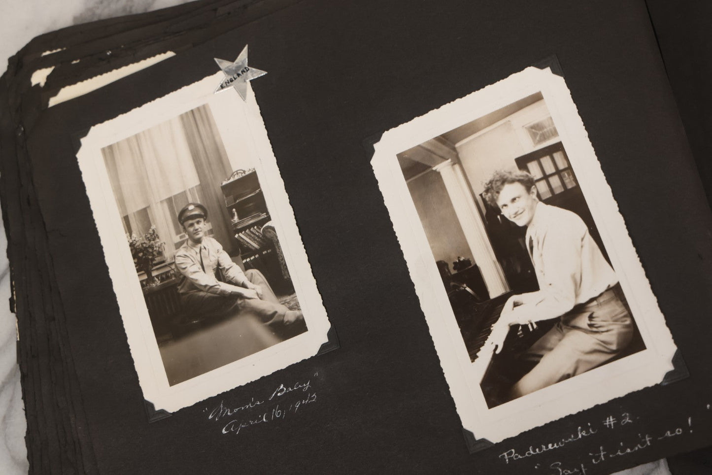 Lot 046 - Pair Of Vintage Snapshot Photo Albums Containing 600+ Photos Of Army National Guard Training & Life In The Lead Up To World War Two, 1938–1942, Albums Of Sgt. D.L. Dressler, With Notes Referencing Dec. 7, 1941 Pearl Harbor, Many Domestic Bases