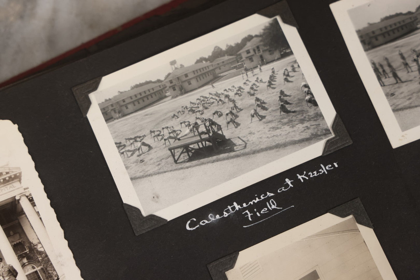 Lot 046 - Pair Of Vintage Snapshot Photo Albums Containing 600+ Photos Of Army National Guard Training & Life In The Lead Up To World War Two, 1938–1942, Albums Of Sgt. D.L. Dressler, With Notes Referencing Dec. 7, 1941 Pearl Harbor, Many Domestic Bases