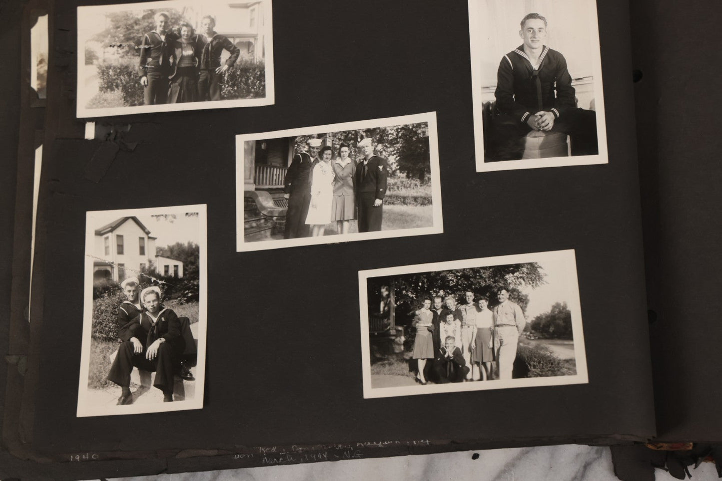 Lot 046 - Pair Of Vintage Snapshot Photo Albums Containing 600+ Photos Of Army National Guard Training & Life In The Lead Up To World War Two, 1938–1942, Albums Of Sgt. D.L. Dressler, With Notes Referencing Dec. 7, 1941 Pearl Harbor, Many Domestic Bases