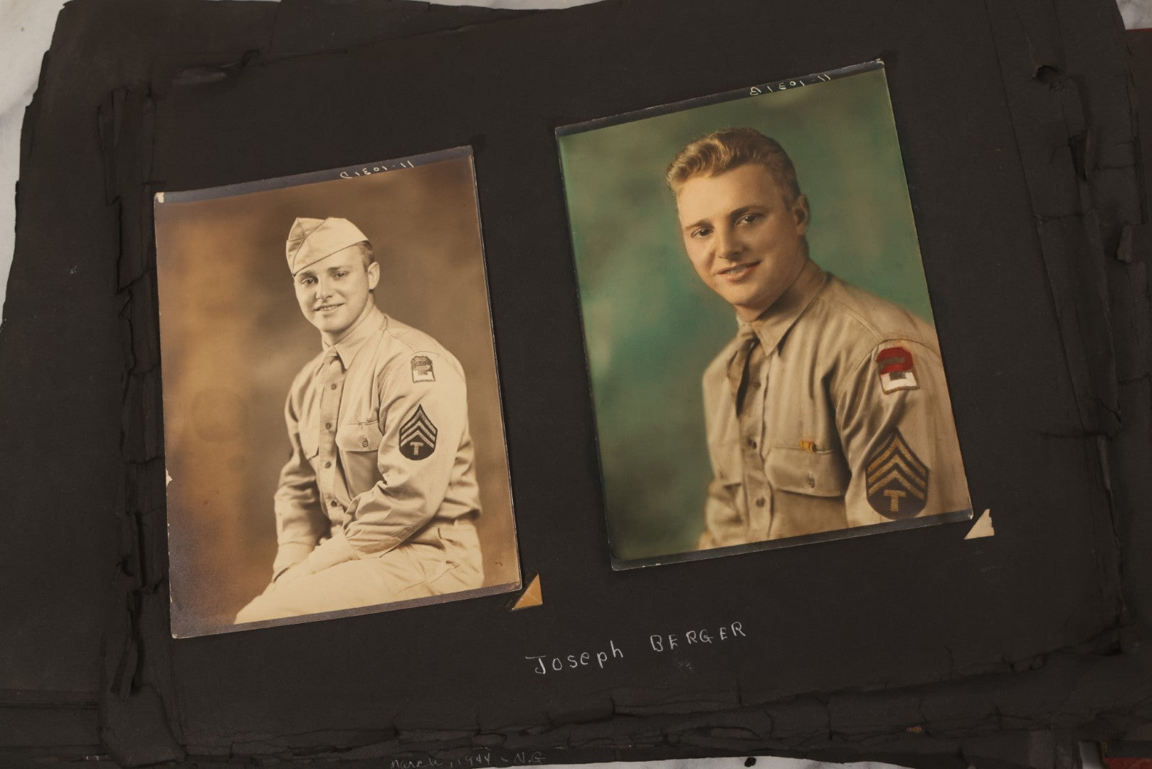 Lot 046 - Pair Of Vintage Snapshot Photo Albums Containing 600+ Photos Of Army National Guard Training & Life In The Lead Up To World War Two, 1938–1942, Albums Of Sgt. D.L. Dressler, With Notes Referencing Dec. 7, 1941 Pearl Harbor, Many Domestic Bases