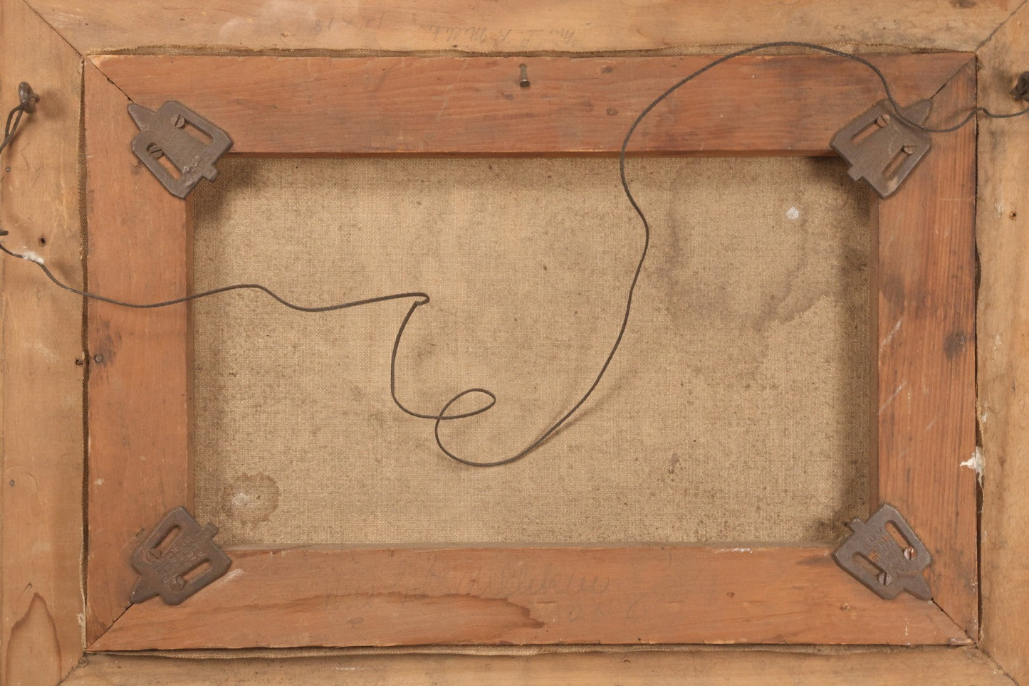 Lot 047 - Antique Still Life Oil On Canvas Painting Of Morning Glories In Gilt Gesso Frame, Late 19th Century, 23-5/8" x 17-3/4"