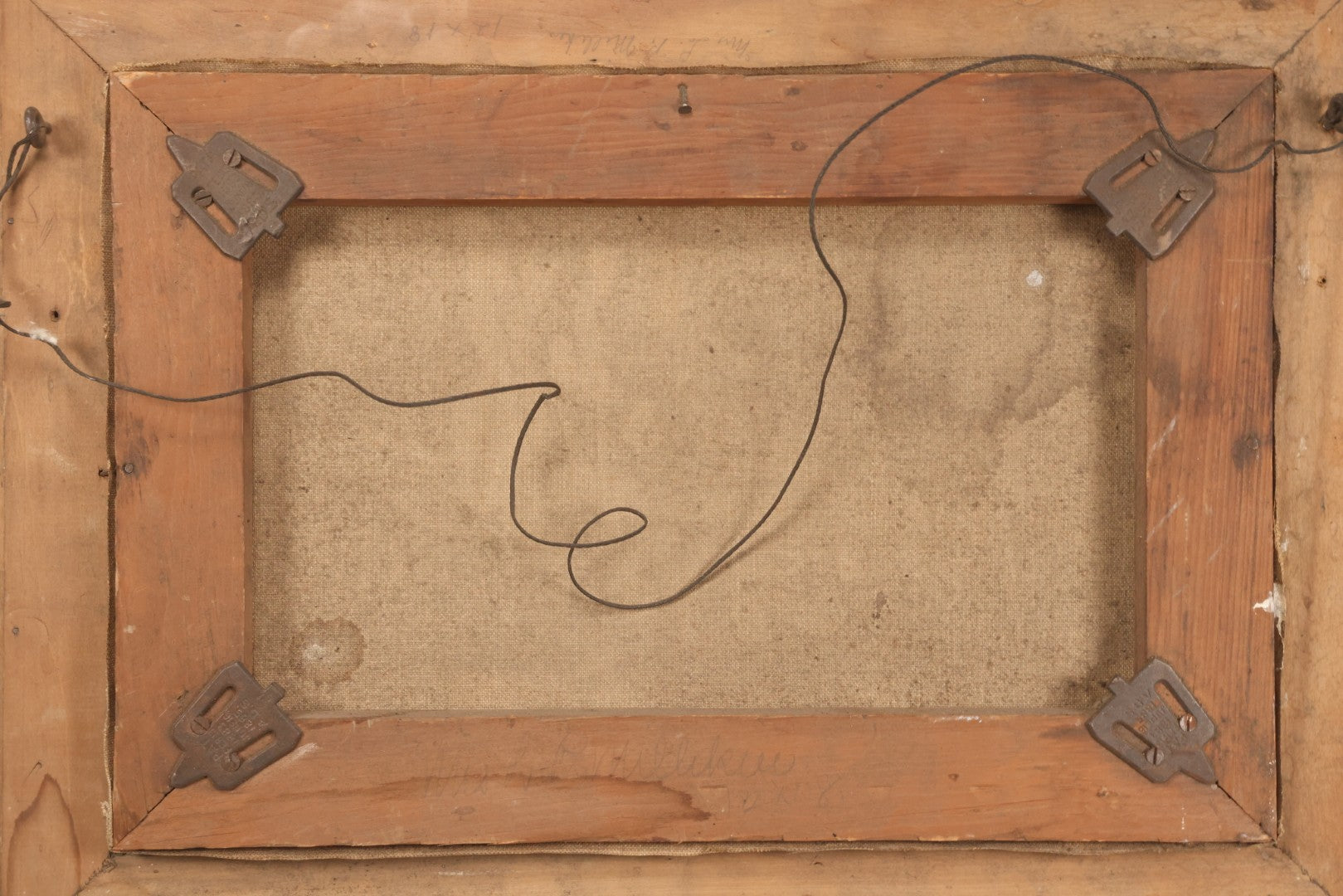 Lot 047 - Antique Still Life Oil On Canvas Painting Of Morning Glories In Gilt Gesso Frame, Late 19th Century, 23-5/8" x 17-3/4"