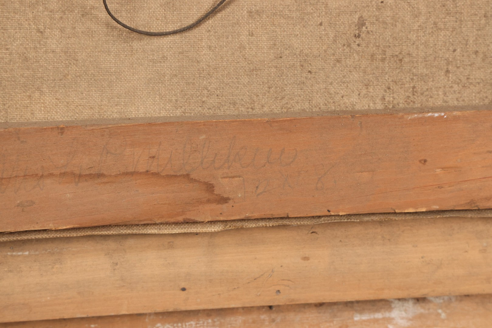 Lot 047 - Antique Still Life Oil On Canvas Painting Of Morning Glories In Gilt Gesso Frame, Late 19th Century, 23-5/8" x 17-3/4"