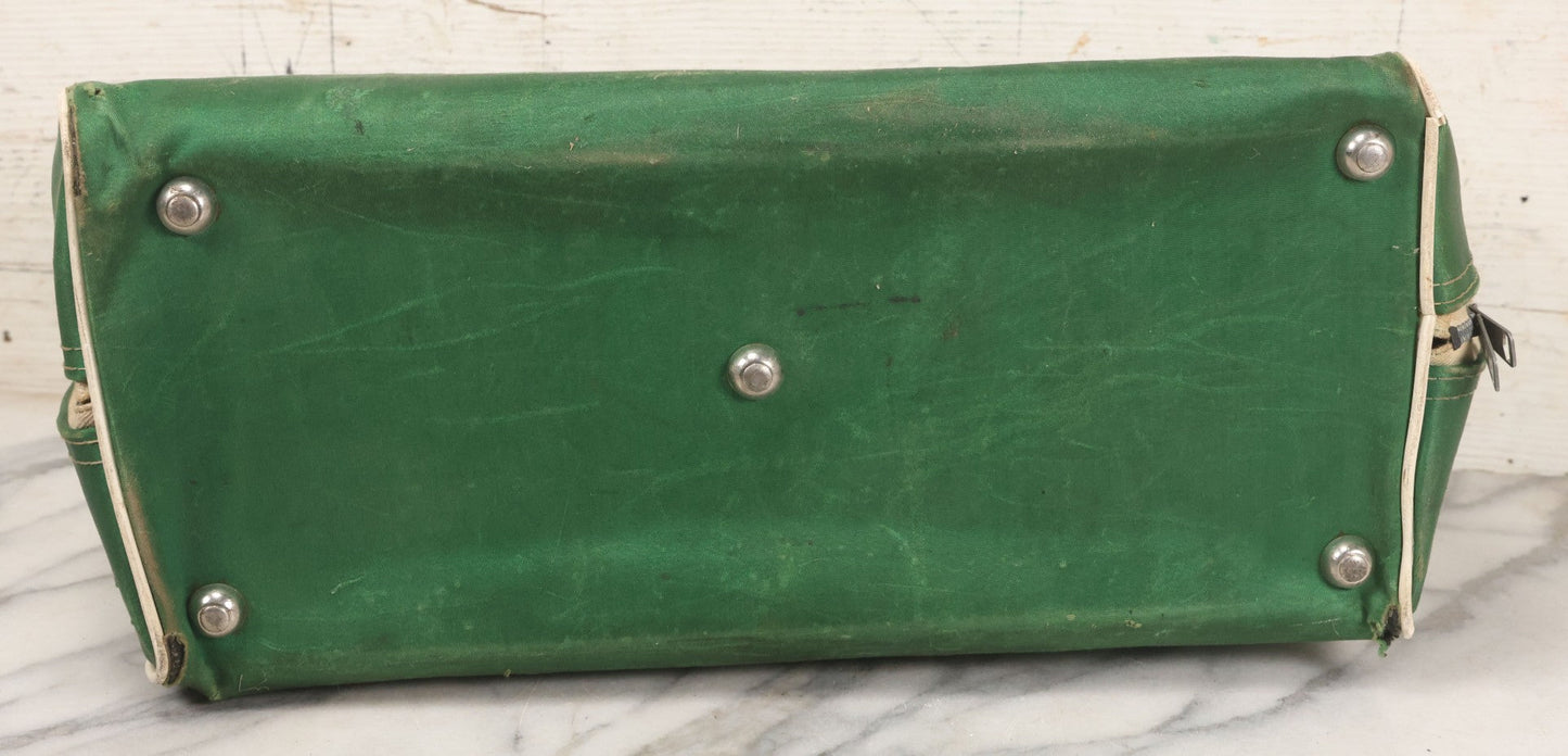 Lot 056 - Vintage Green Gym Bag From McCann Technical School, North Adams, Massachusetts