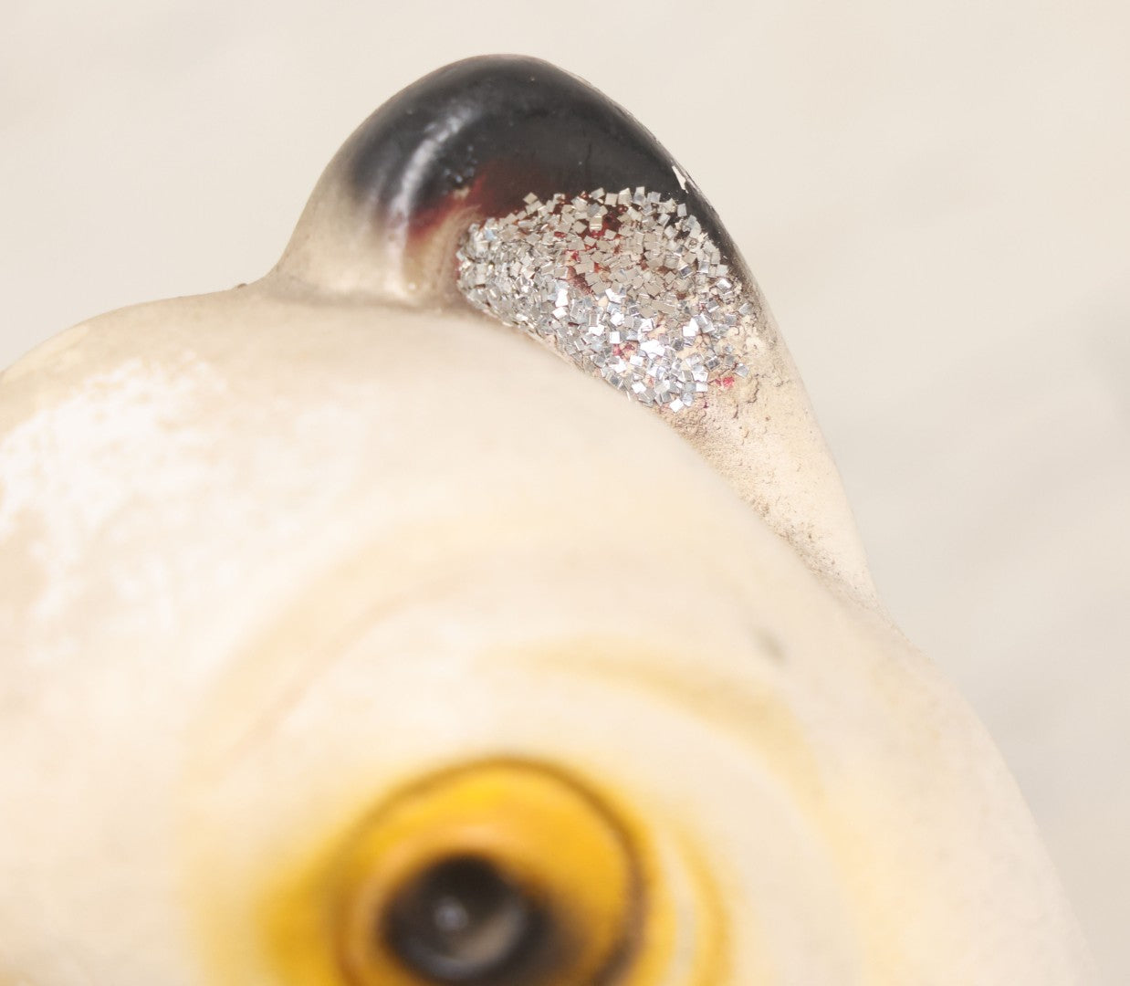 Lot 071 - Vintage Chalkware Bulldog Bank Carnival Prize, Airbrush Painted With Glittered Ears, 9-3/4" H