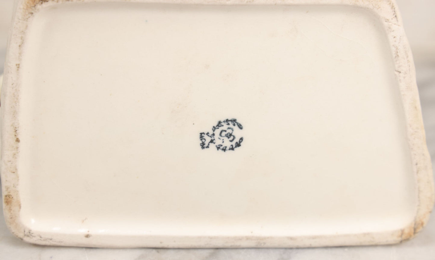 Lot 072 - Vintage Ceramic Boxer Dog Painted Planter, Yoko Boeki Co. Japan, 6" H