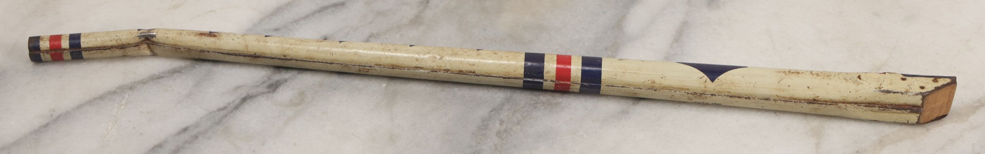 Lot 099 - Vintage “All American Fife” Patriotic Tin Lithograph Toy Flute, Note Broken End, 12-1/2" L
