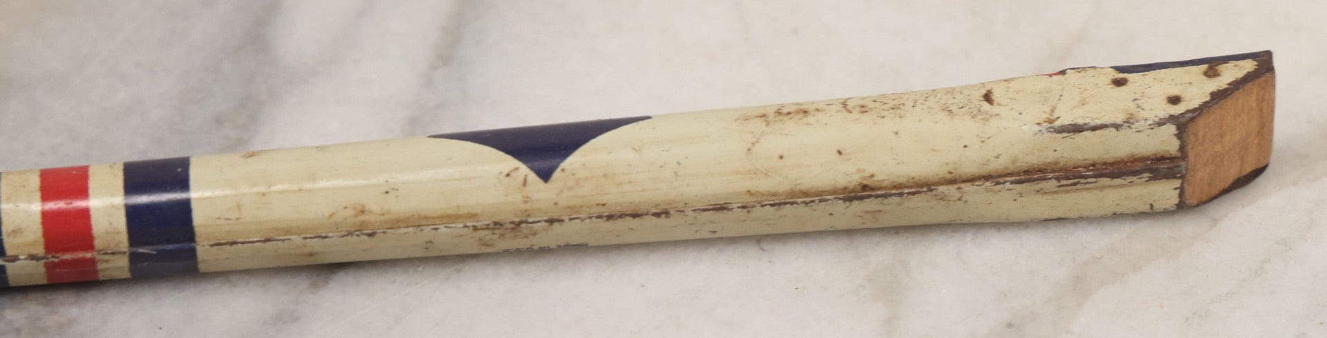 Lot 099 - Vintage “All American Fife” Patriotic Tin Lithograph Toy Flute, Note Broken End, 12-1/2" L