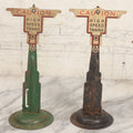 Lot 100 - Pair Of Vintage Tin Lithograph “Caution High Speed Trains” Model Railroad Crossing Signals