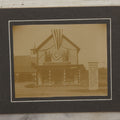 Lot 116 - Antique Boarded Photograph Of George W. Carpenter's Drug Store Apothecary, Likely Keene, New Hampshire, Decorated With Flags And Patriotic Bunting