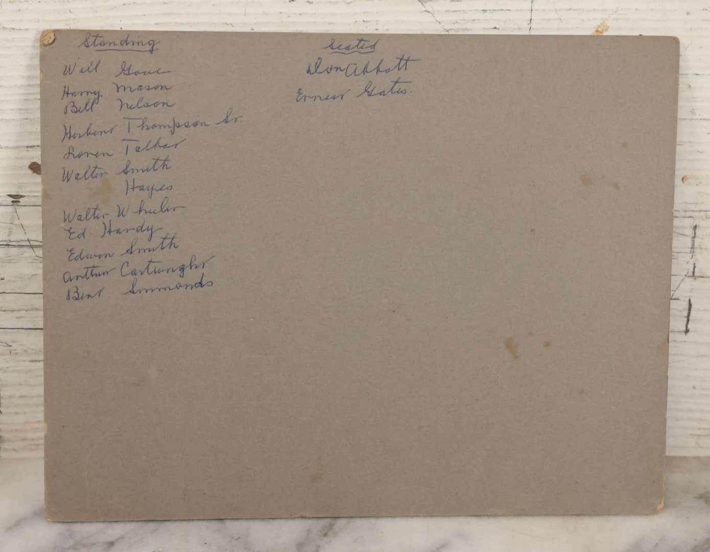 Lot 121 - Antique Boarded Photograph Of The Troy Cornet Band, Troy, New Hampshire, With Full Member Identification On Verso