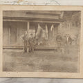 Lot 124 - Antique Boarded Hunting Photograph Of Hunters With Deer, Black Brook Camps, Dead River, Maine, 1901, J.G. Harlow, Proprietor, With Partial Identification On Verso