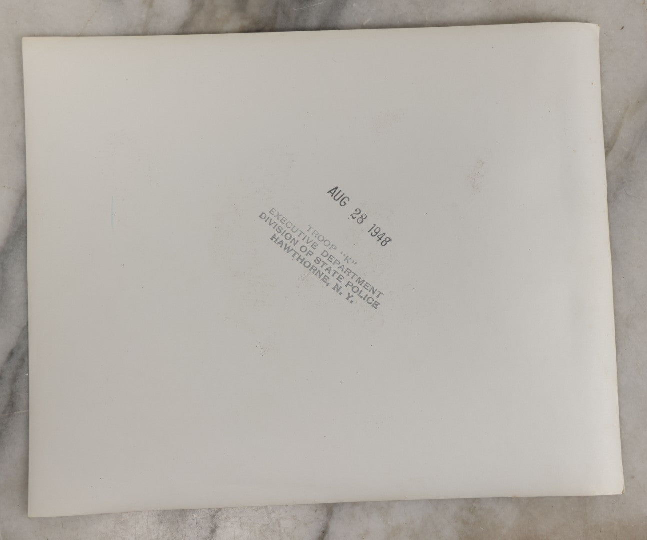 Lot 125 - Grouping Of Four Vintage Glossy Photographs Of Airplane Crash, Tail Number Nc3351H, August 28, 1948, Back Stamped Troop "K" Executive Department Division Of State Police, Hawthorne, New York